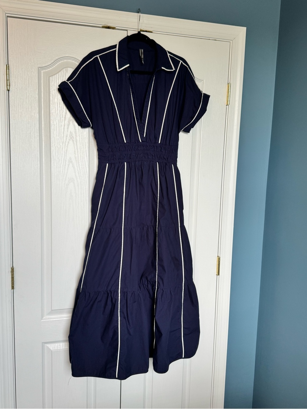 Anthropologie Somerset Maxi Dress Shirt Dress Edition M FLAW - Picture 2 of 7